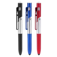 4 in 1 led light ballpoint pen folding mobile phone stand multifunctional holder pen for school office working accessories