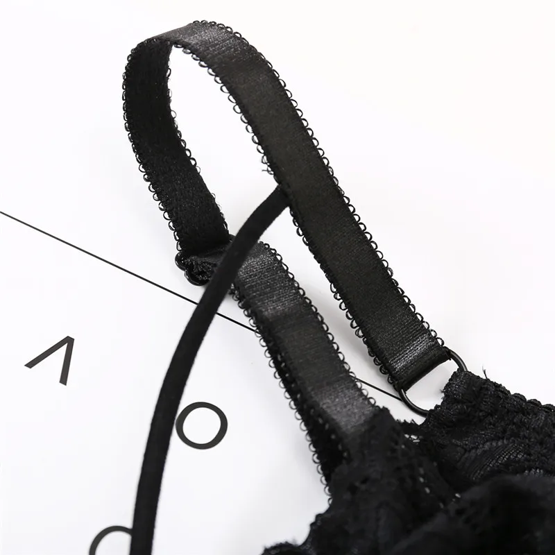 Передний бандажный сексуальный кружевной бюстгальтер с цветочным принтом пуш ап