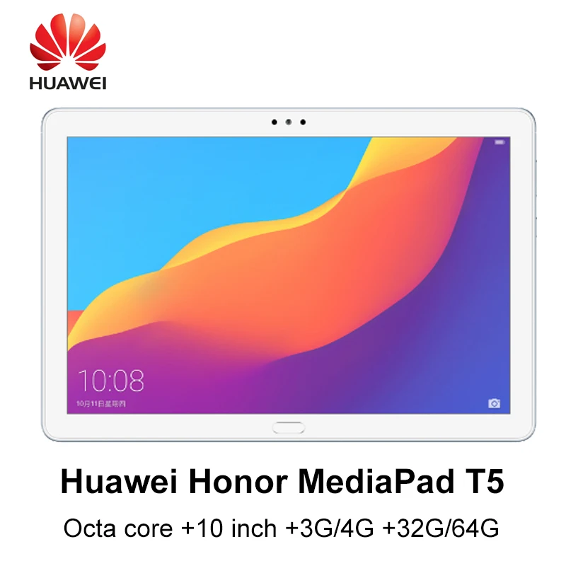 Планшетный ПК Huawei MediaPad T5 huawei honor Восьмиядерный процессор Kirin 659 10 дюймов 3G/4 ГБ ОЗУ 32