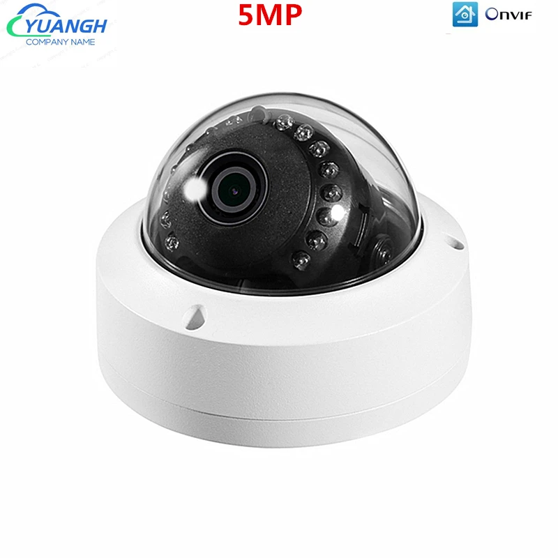 

5MP Dome IP Camera Vandalproof Indoor 180 Degree Fisheye Lens Face Detection POE IP Camera Video Surveillance ONVIF