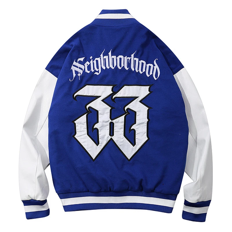 

Mens Letter Embroidery Baseball Jackets Color Block Vintage Harajuku Bomber Jacket 2021 Spring Oversized V-neck Coats Streetwear