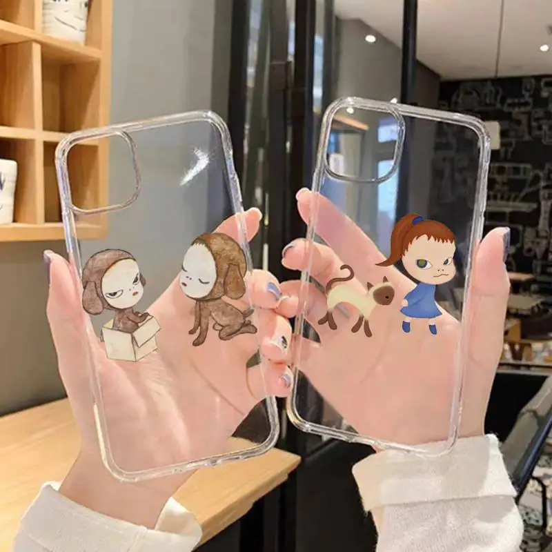 RUICHI японский арт Yoshitomo Nara чехол для телефона iPhone 11 12 Mini 13 Pro XS Max X 8 7 6s Plus 5 SE XR