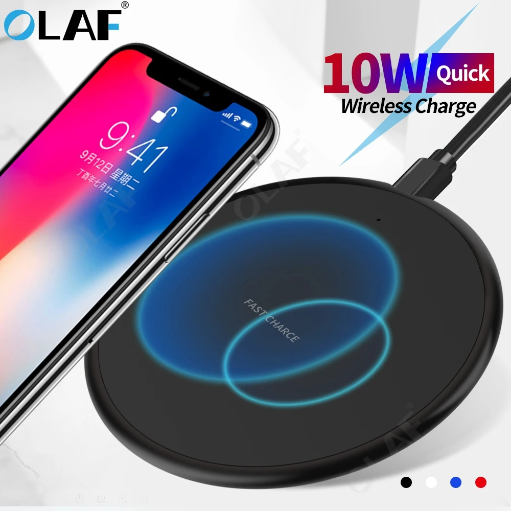 Беспроводное зарядное устройство Olaf 18 Вт для Samsung Galaxy S10 S9/S9 + S8 Note 9 USB зарядная