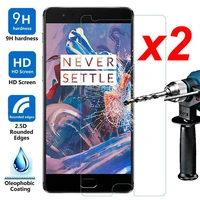 2x 9h premium thin tempered glass screen protector film for oneplus 3 3t 5 for oneplus x 5t 6 6t