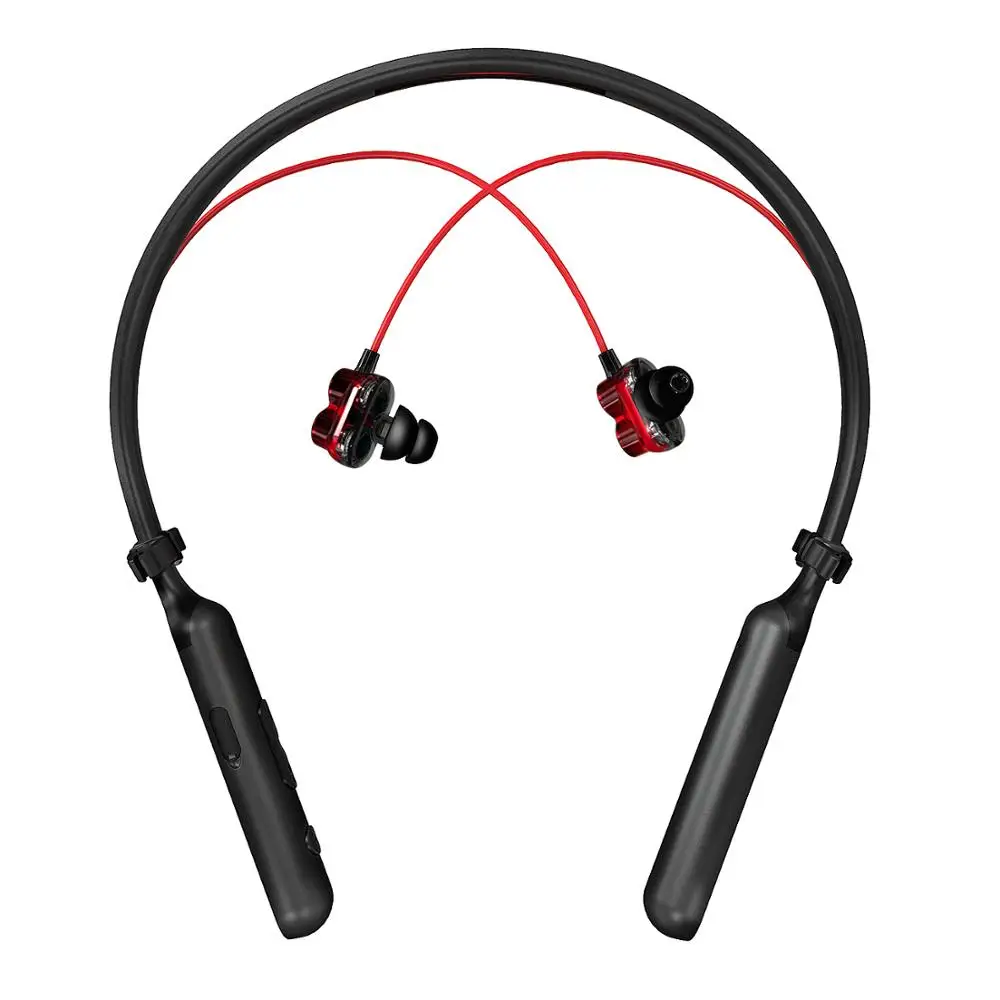 Plextone BX345 Bluetooth беспроводные наушники Шейная гарнитура для iPhone, двойные динамики наушники спортивные наушники для бега с микрофоном гарнитура