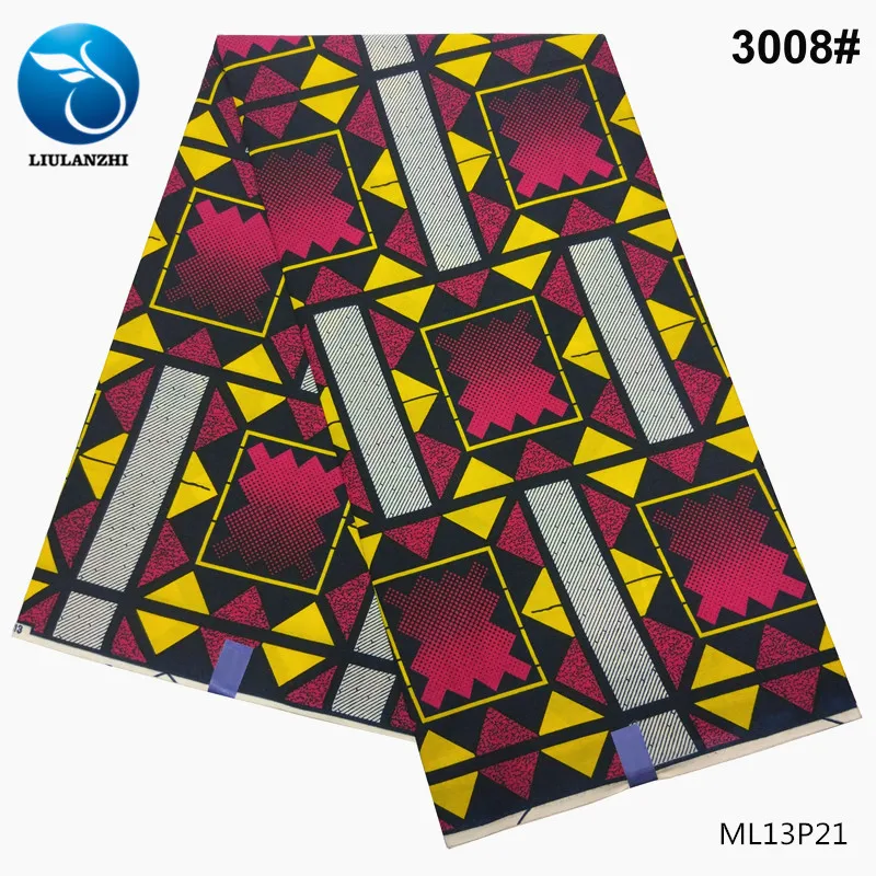 ML13P21 Воск liulanzhi Африканский нигерийский хлопок воск ткань для ткани Анкара ткань ML13P28 - Цвет: ML13P21