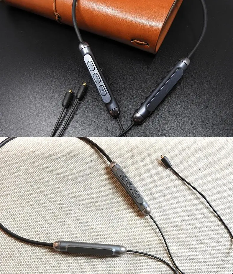 OKCSC Bluetooth 5,0 QCC3005 чип беспроводной APTX MMCX кабель для наушников IPX5 водонепроницаемая поддержка для iPhone AAC SBC SHURE WESTONE W80