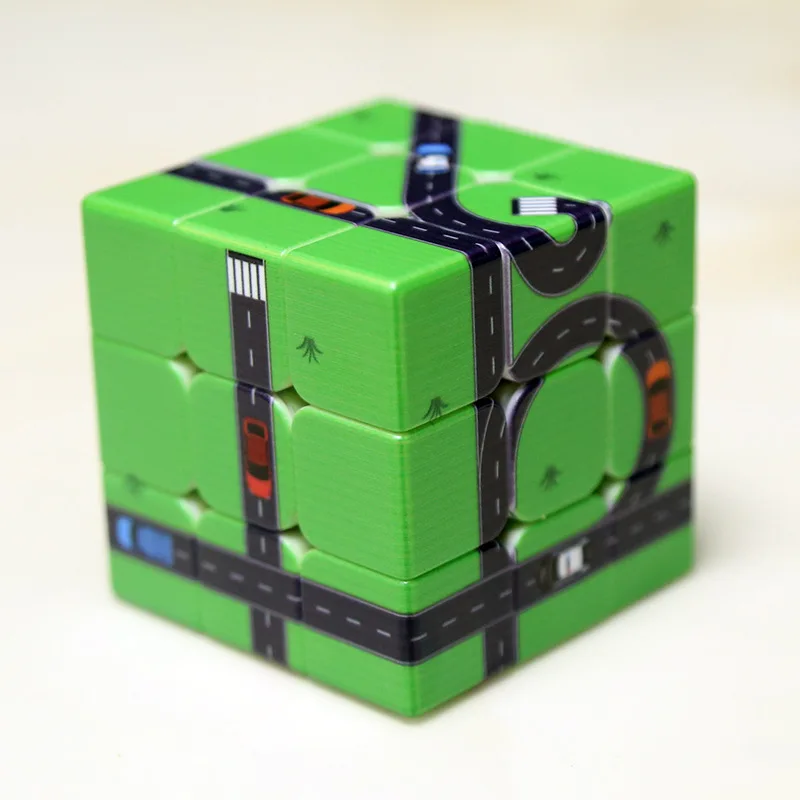 

Green Road Personality Design 3x3x3 Magic Cube 56*56*56mm Puzzle Toys Educational Toys for Children Adult Office Toy