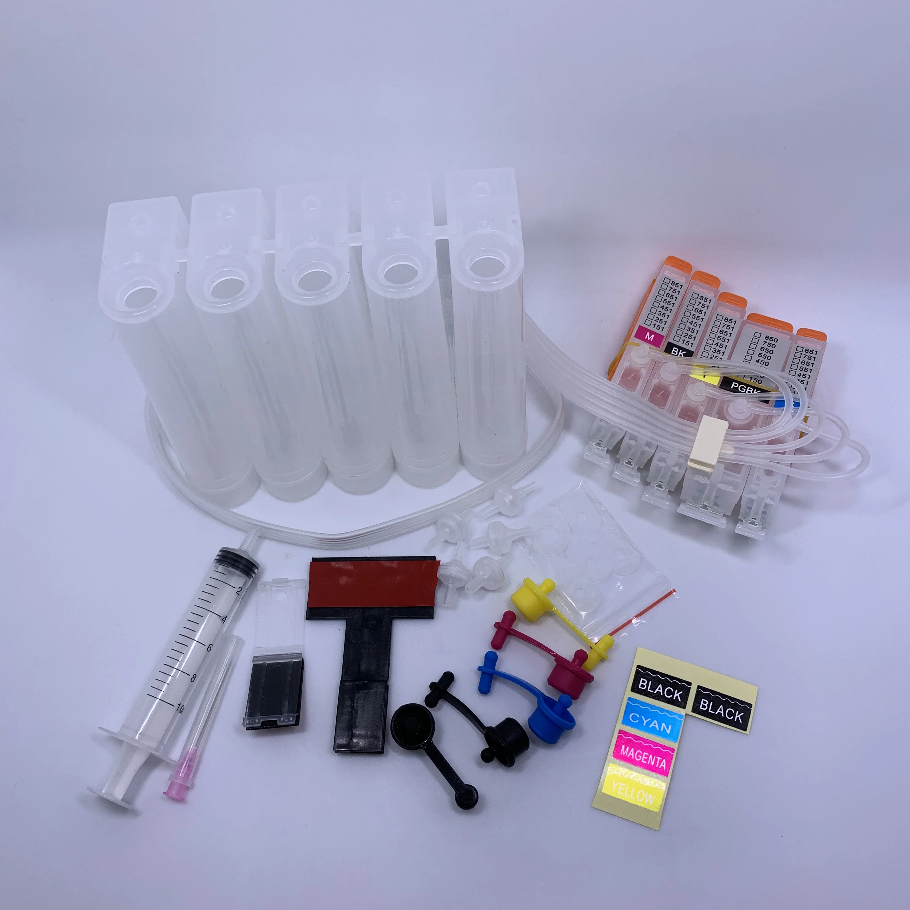 YOTAT 5 видов цветов CISS чернильный картридж для Canon IP7270 MG6370 MG5470 MX727 MX927 MG7170 MG5570 MG6470 MG7570