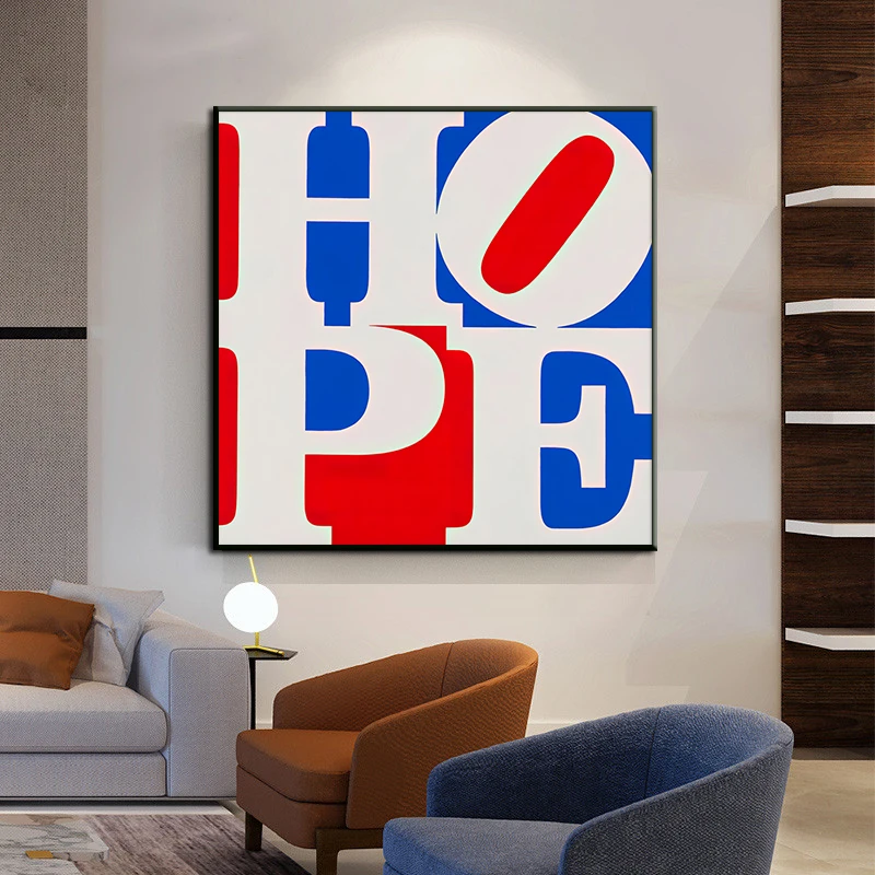 

Graffiti Art HOPE Motivational Posters and Print on Canvas Painting Abstract Love Street Wall Picture for Living Room Home Decor