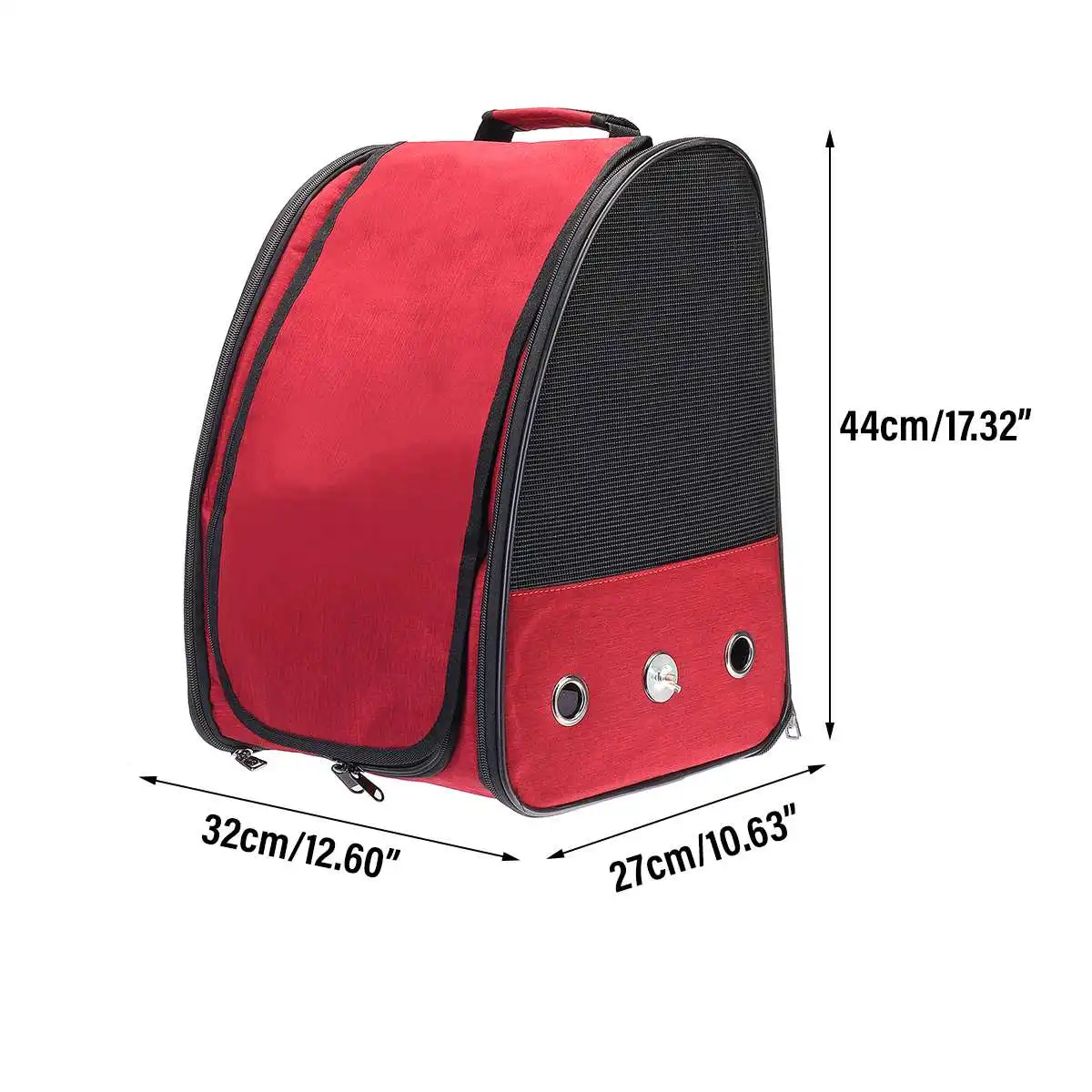 

Pet Parrot Birds Carrier Handhold Bag Backpack With Perch Stand Stick Breathable Outdoor Portable Pet Birds Cage Nest House