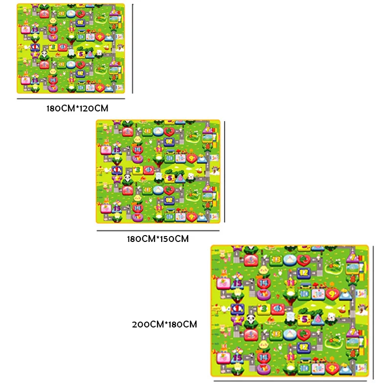 Детский игровой коврик толщиной 0 5 см для ползания с двойной поверхностью ковер