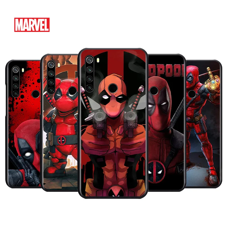 

Marvel Deadpool For Xiaomi Redmi Note 4 4X 5 5A 6 7 8 8T 7S 9S 9T 10 10S 5G Pro Prime Max Balck Soft Silicone Phone Case