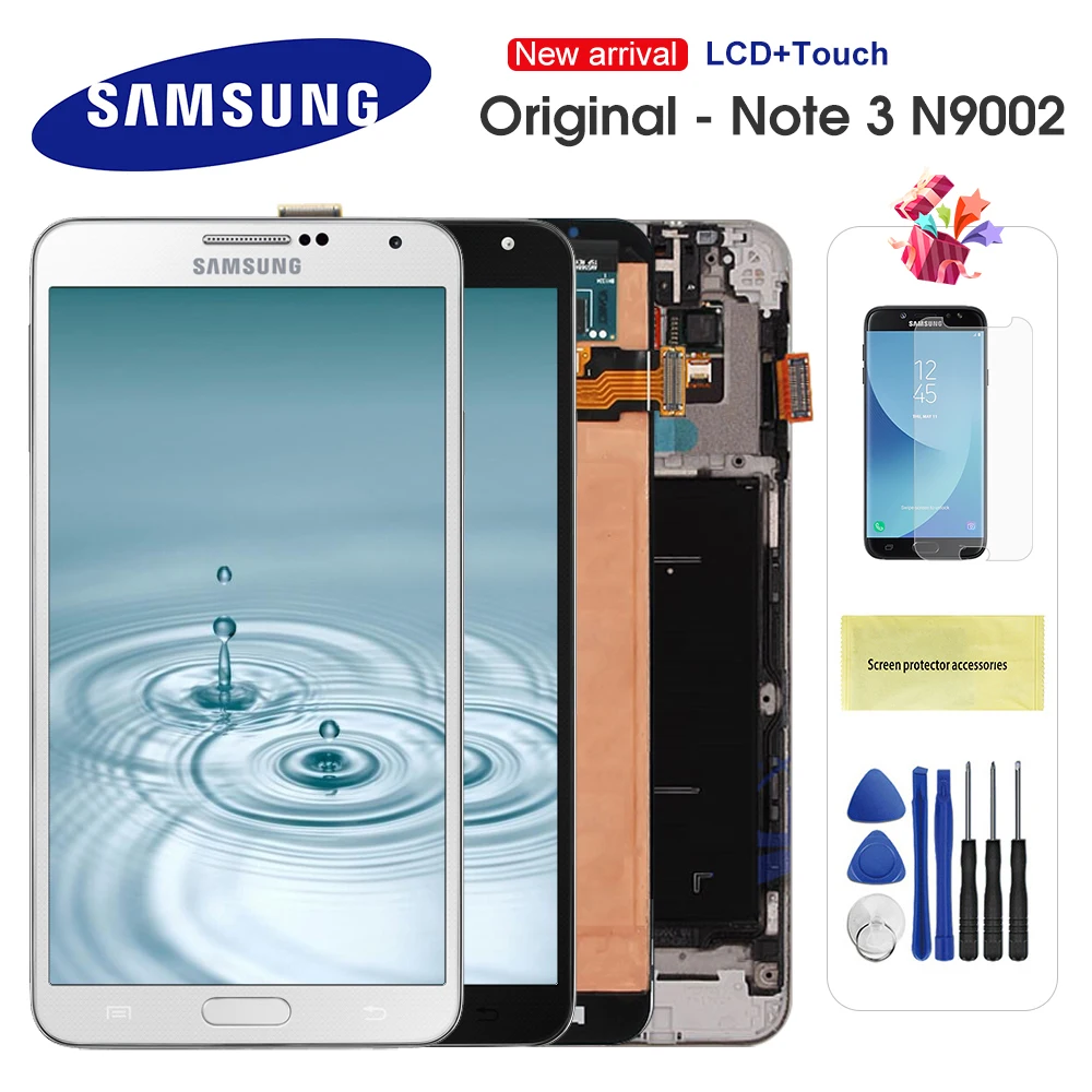 

ЖК-дисплей для Samsung Galaxy Note 3 N900 N9005 N900A N900V, дисплей с сенсорным экраном и дигитайзером в сборе, замена, оригинал