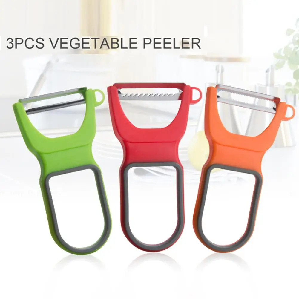 

3Pcs/Set Stainless Steel Vegetable Shredder Fruit Cutter Peeler Kitchen Tools