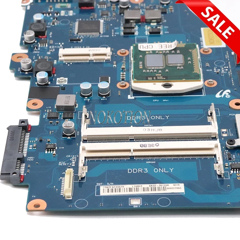 Оригинальная материнская плата для ноутбука Samsung R580 15 дюймов HM55 DDR3