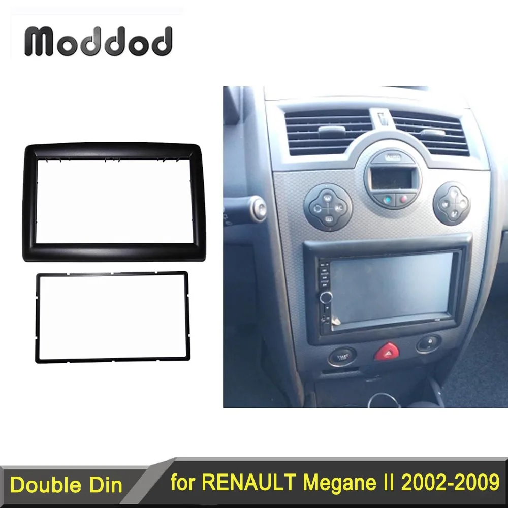 Двойная магнитола 2 Din для Renault Megane II 2003 2009 комплект приборной панели установка