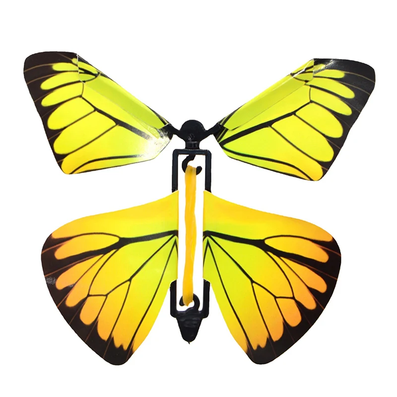 

10/20PCS Flying In The Book Fairy Rubber Band Powered Wind Up Great Surprise Birthday Wedding Card Gift Butterfly Card Magic Toy