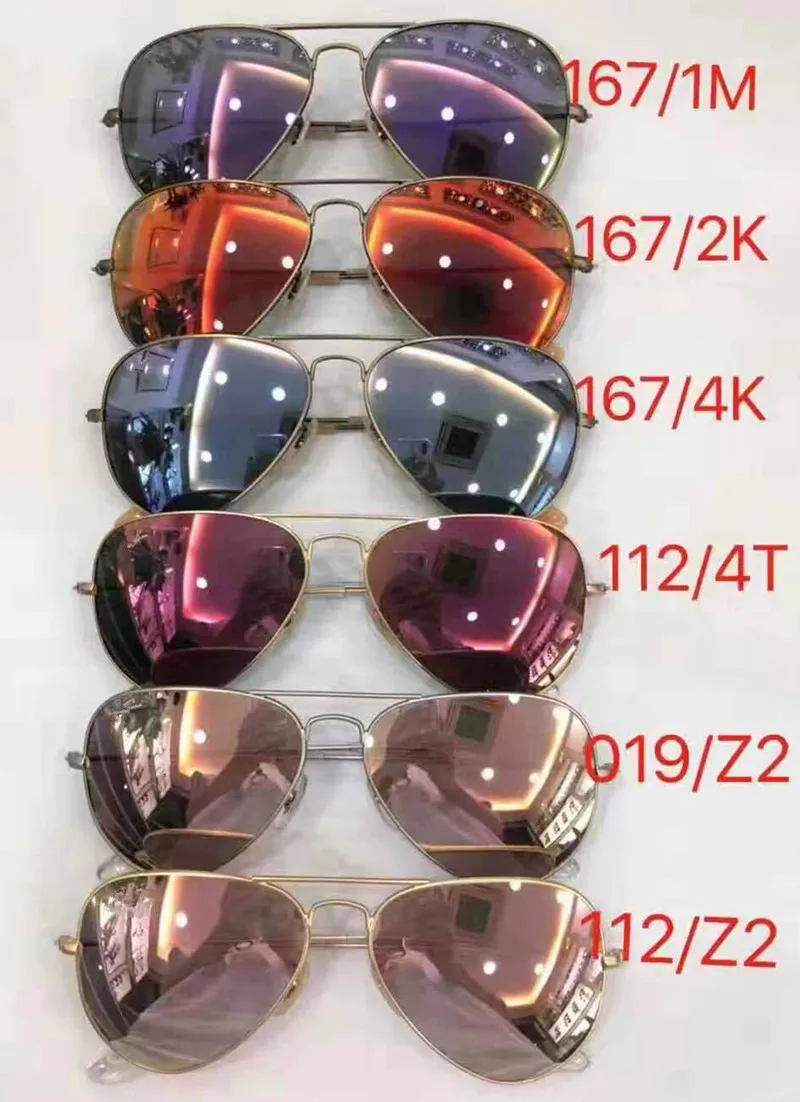 Авиационные солнцезащитные очки R3025 3026 размер 55-14/58-14/62-14 закаленное стекло линзы мужские и женские солнцезащитные очки с оригинальной коробкой