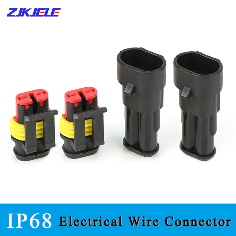 

5Pcs Waterproof 1/2/3/4/5/6 Pin Way Seal Quad Bike 12A IP68 Electrical Automotive Wire Connector Plug Terminals Truck Car Parts