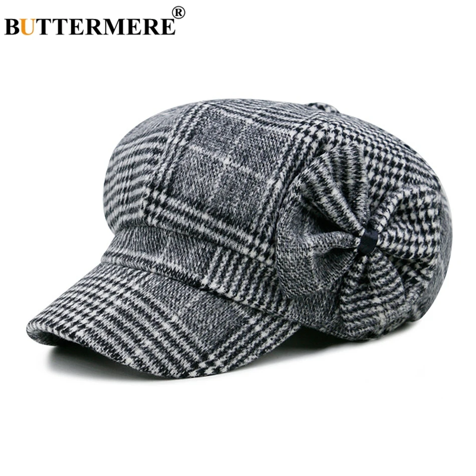 Buttermere Baker Кепка для мальчиков и женщин газетчик с бантом твидовый английский