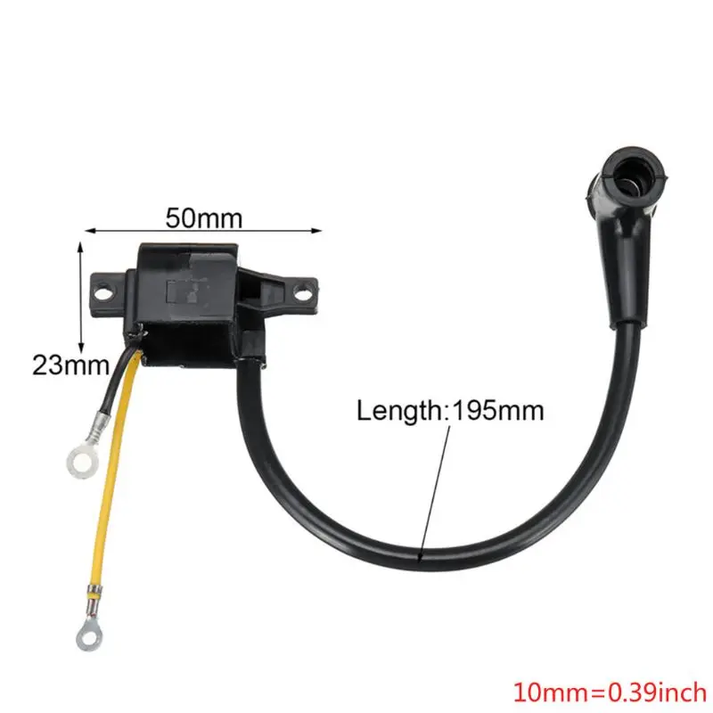 

2 Parts Ignition Coil Module Kit Spark Plug Set for Husqvarna 61 162 266 Jonsered 630 670 Chainsaw Old Type Ignition Coil Set