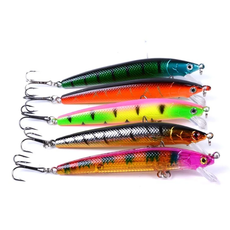 Minnow 43 шт./лот набор приманки для ловли нахлыстом Китай жесткая наживка Jia наживка воблер типа Минноу Карп 6 моделей рыболовные снасти оптом