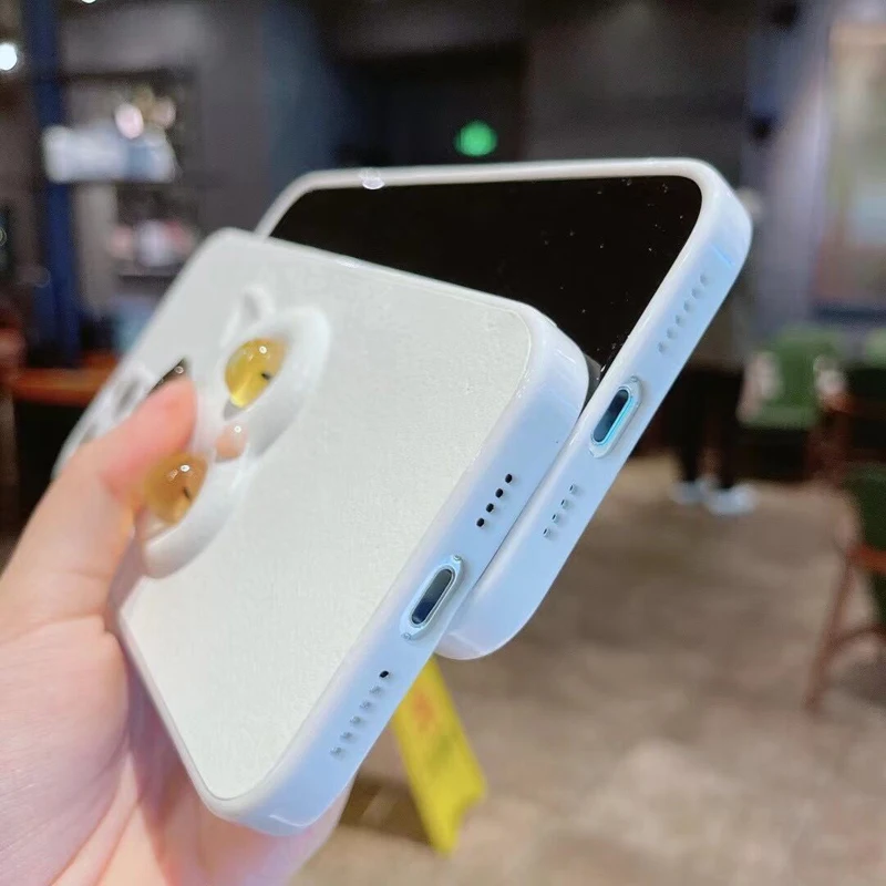 

Cute Cartoon Three-dimensional Cat Phone Case For iPhone 11 12 Pro Max X XS Max XR 8 7 Plus Back Cover Funda