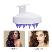 Hot Sale 1PC Silicone Head Body Scalp Massage Brush Comb Shampoo Hair Washing Comb Shower Bath Spa S