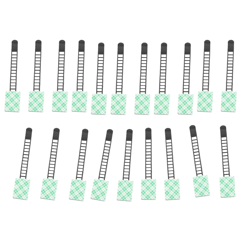

Adjustable Cable Holder Set Management, Cable Clips of Cable Fixing Wire Holder with Adhesive Secured Backing