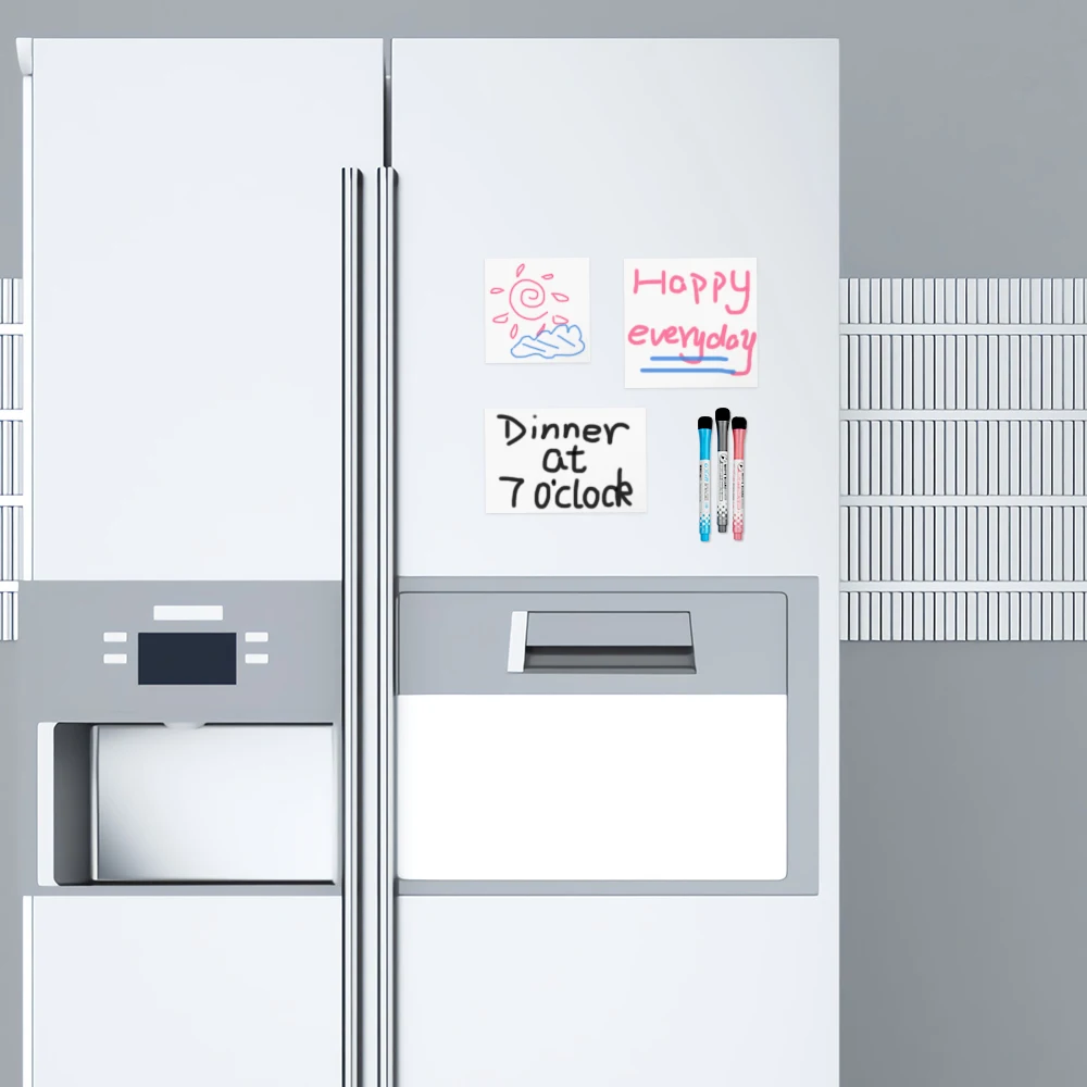 5*5 дюймов стираемая магнитная доска для рисования наклейки на холодильник школы