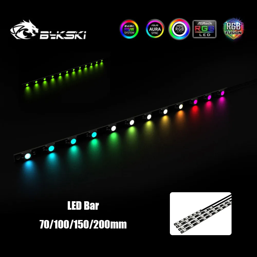 Bykski Светодиодные ленты A RGB светильник бар 70/100/150/200 мм Длина для Процессор блоки