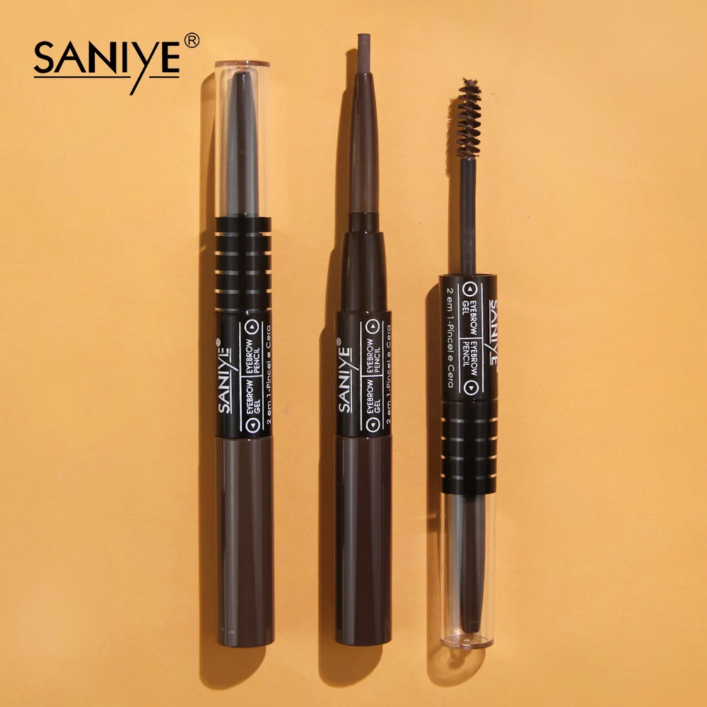 Двусторонняя ручка для бровей SANIYE с гелевым покрытием водонепроницаемый