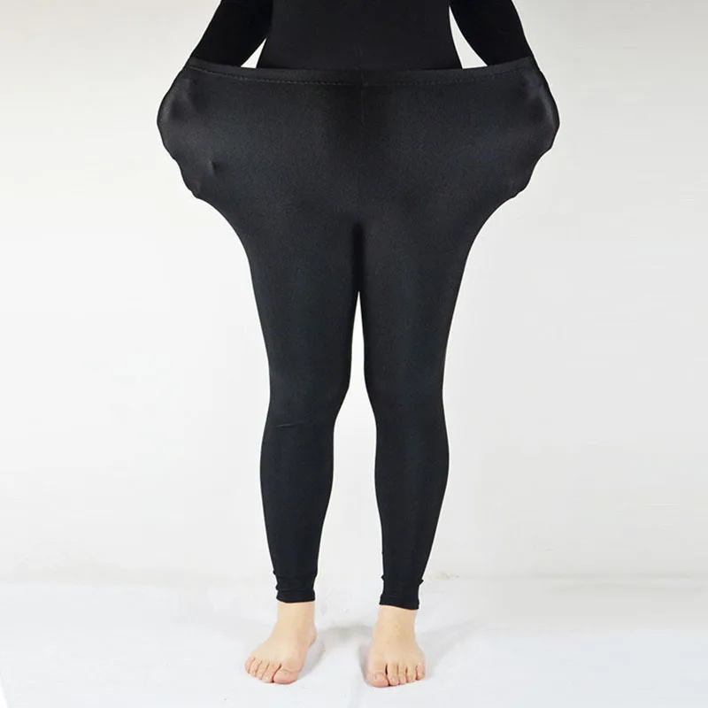 

Plus Size Multicolor Women‘s Leggings Elastic Waist Casual Large Shinny Ankle Length Legging High Stretch Pants Workout Leggings