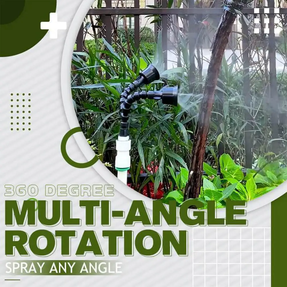 

Garden Hose Nozzle360-Degree Rotating Sprinkler Mist Spray Mode Multi-Head Water Hose Spray Nozzle Lawn Garden Sprinkler For Var