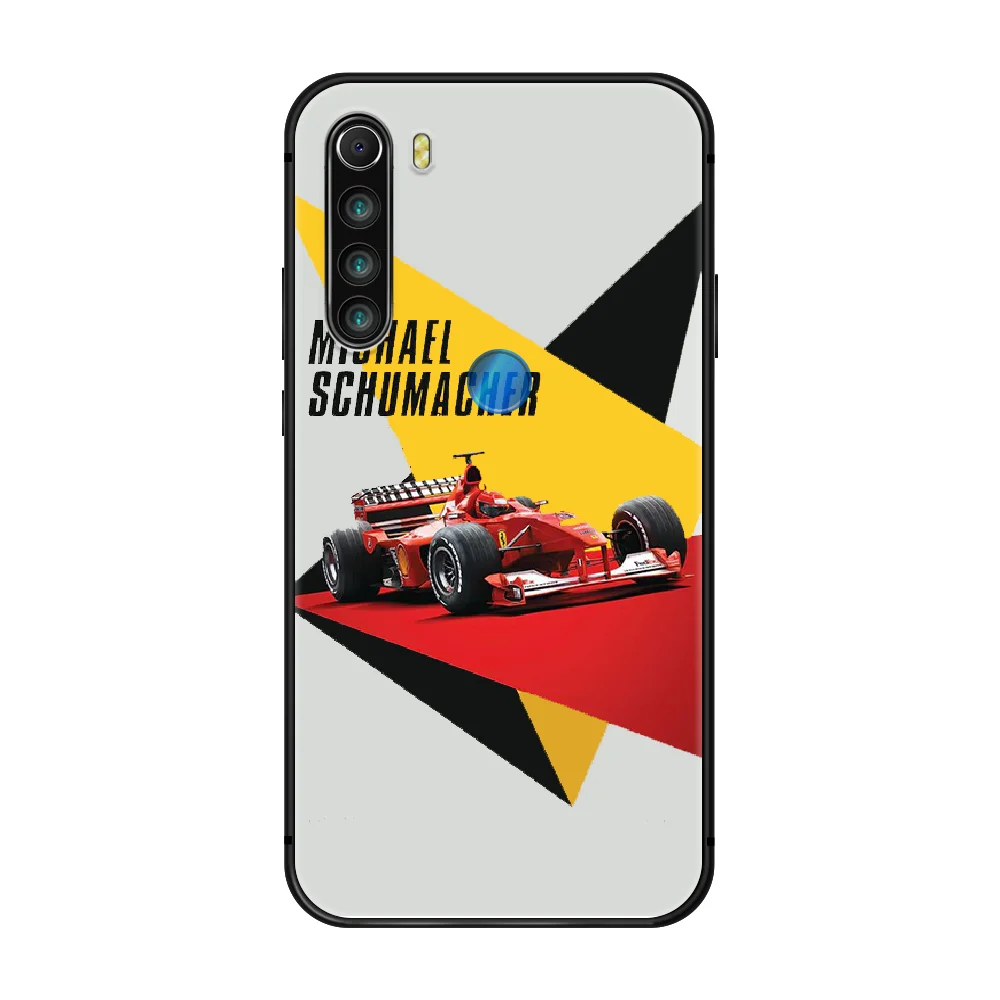 

racing racer Schumacher Phone Case Cover Hull For XIAOMI Redmi 7a 8a S2 K20 NOTE 5 5a 6 7 8 8t 9 9s pro max black cell cover