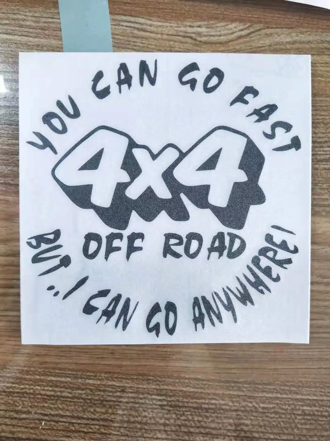 Стиль автомобиля 13 8 см * модная Автомобильная наклейка YOU CAN GO FAST 4X4 OFF ROAD но я могу