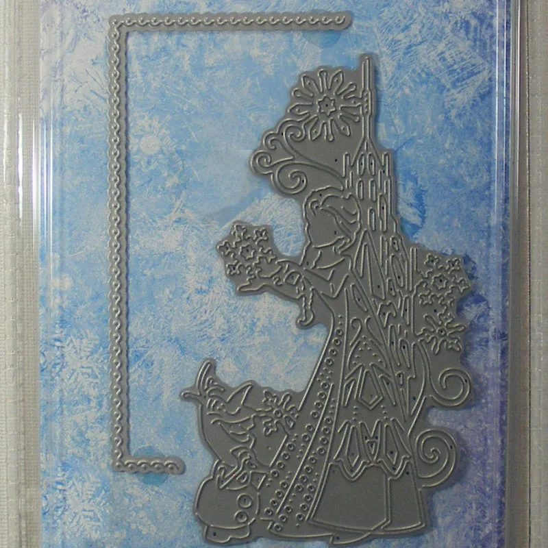 Ручной держатель снежинки принцессы и муравей Скрапбукинг DIY карты тиснение