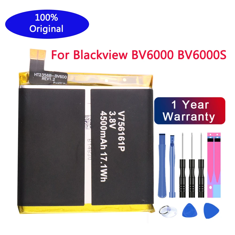 Оригинальный аккумулятор 4500 мАч V756161P для Blackview BV6000 BV6000S батарея умная фотобатарея
