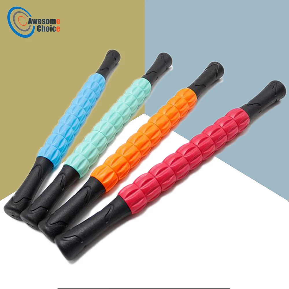 Массажная палочка для йоги 9 Шипованная мышечная Пилатес физиотерапия