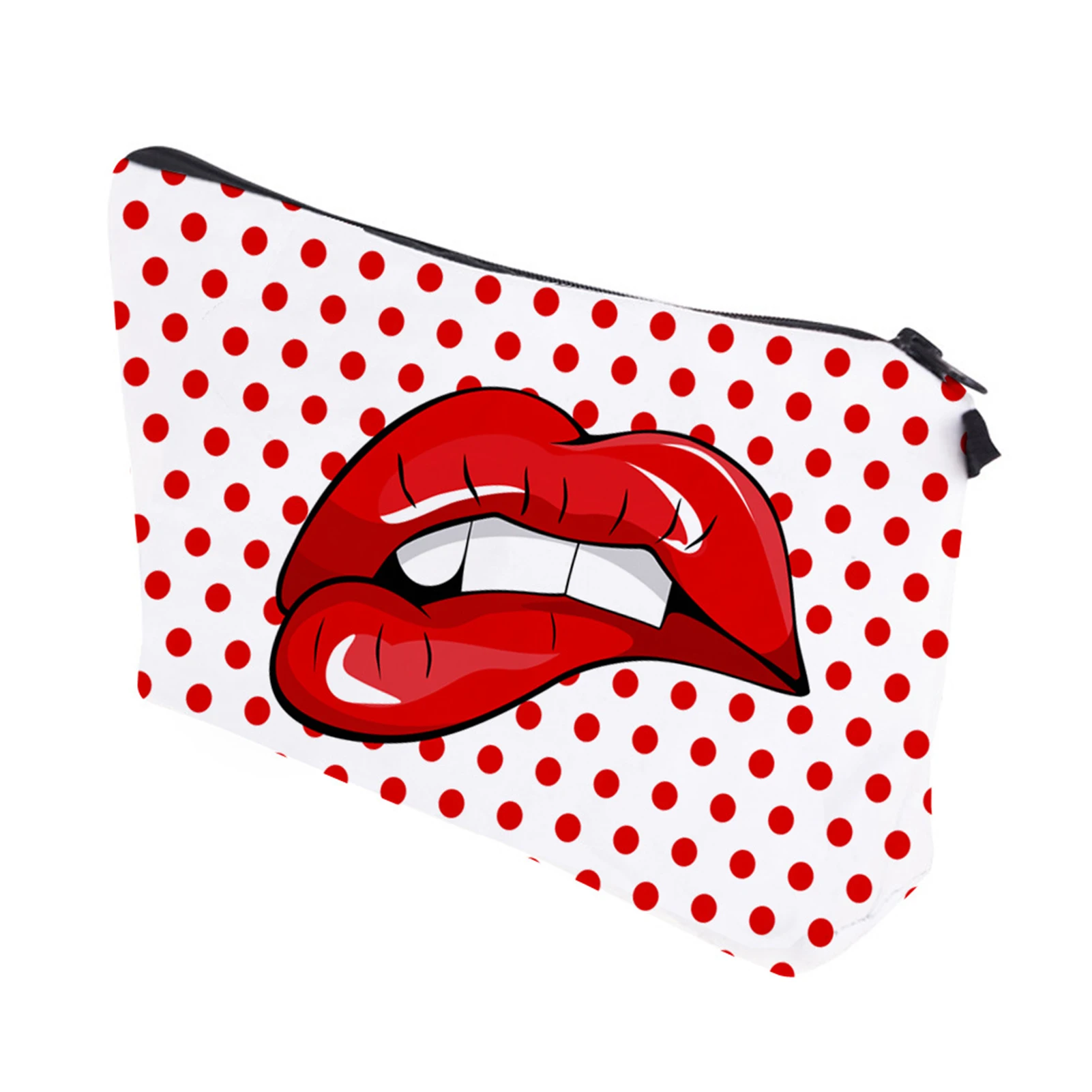 

Кусающая сумка для хранения губ красная Большая вместительная косметичка дорожная сумка для женщин и девочек EIG88