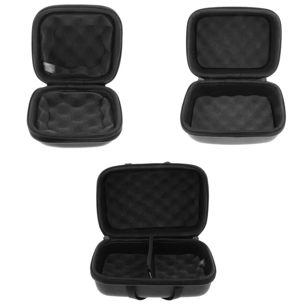 

Pack of 3 Baitcasting Fishing Reel Hard Case Bag Shockproof Waterproof Black