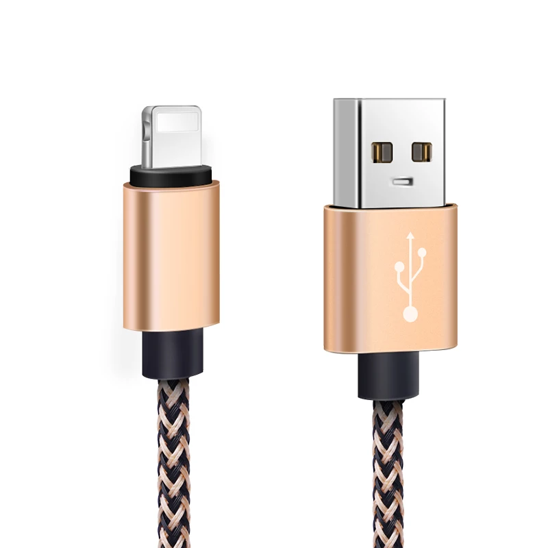 1 м 2 м 3 м быстрое устройство для зарядки кабеля для iPhone 8 7 6 s 6s Plus X Xs Max XR iPad данных длинный провод шнур аксессуары для мобильного телефона - Цвет: Золотой