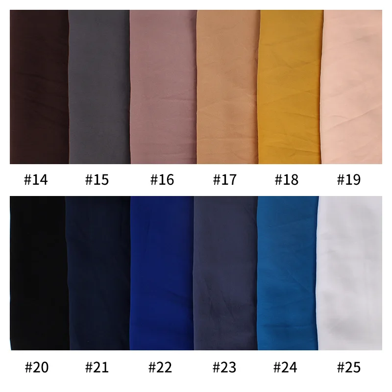 

72*175 cm Chiffon lazo doble instantnea hijab femme musulman pauelo islmico ropa chales para el verano