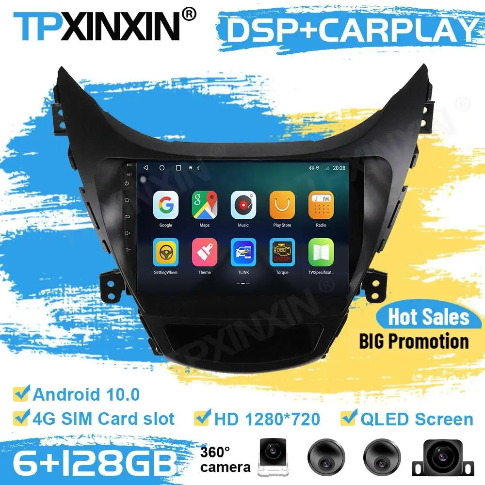 

Автомобильный радиоприемник, стереоприемник на Android для Hyundai Elantra 360, 2010, 2011, 2012, GPS-плеер, навигация, автомобильное аудиоустройство, 2013 камеры