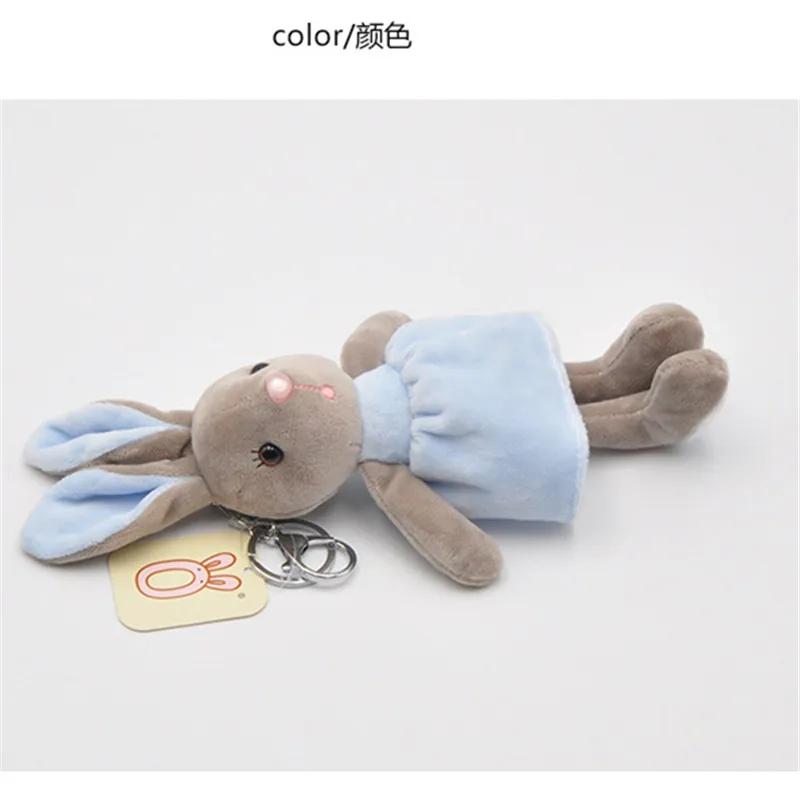 18 см пушистый кролик брелки милый брелок для ключей мех женская сумка Pom