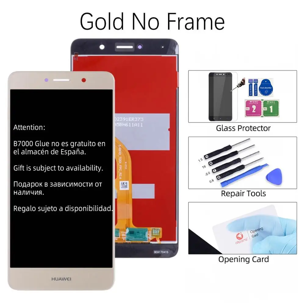 Дисплей для HUAWEI Y7 Prime LCD в сборе с тачскрином 5.5'' Nova Lite Plus LCD - Цвет: Gold No Frame