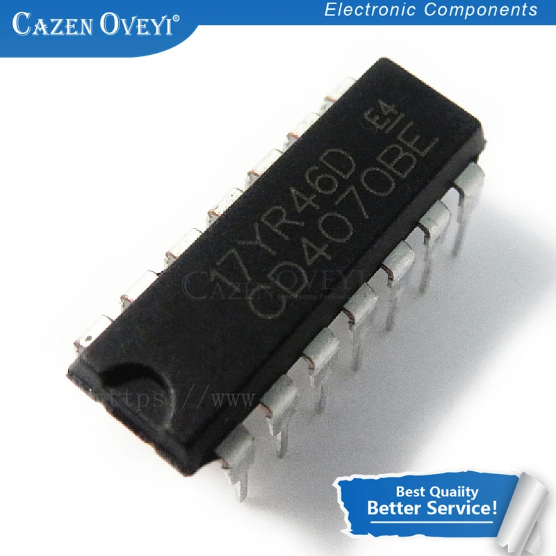 10 шт./лот CD4070BE DIP 14 CD4070 новый и оригинальный IC в наличии|Интегральные схемы| |