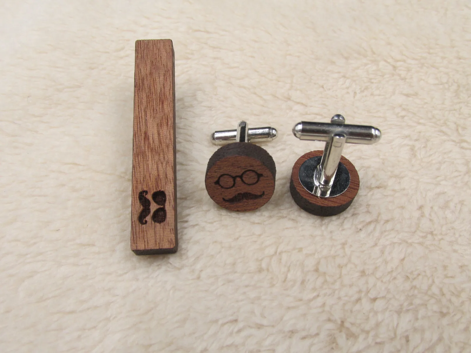 Набор из 2 деревянных зажимов для денег с лазерной гравировкой|cufflinks for mens|cufflinks