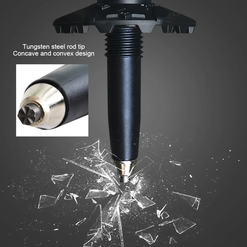 Новый Внутренний замок из углеродного волокна с изогнутой ручкой походная палка